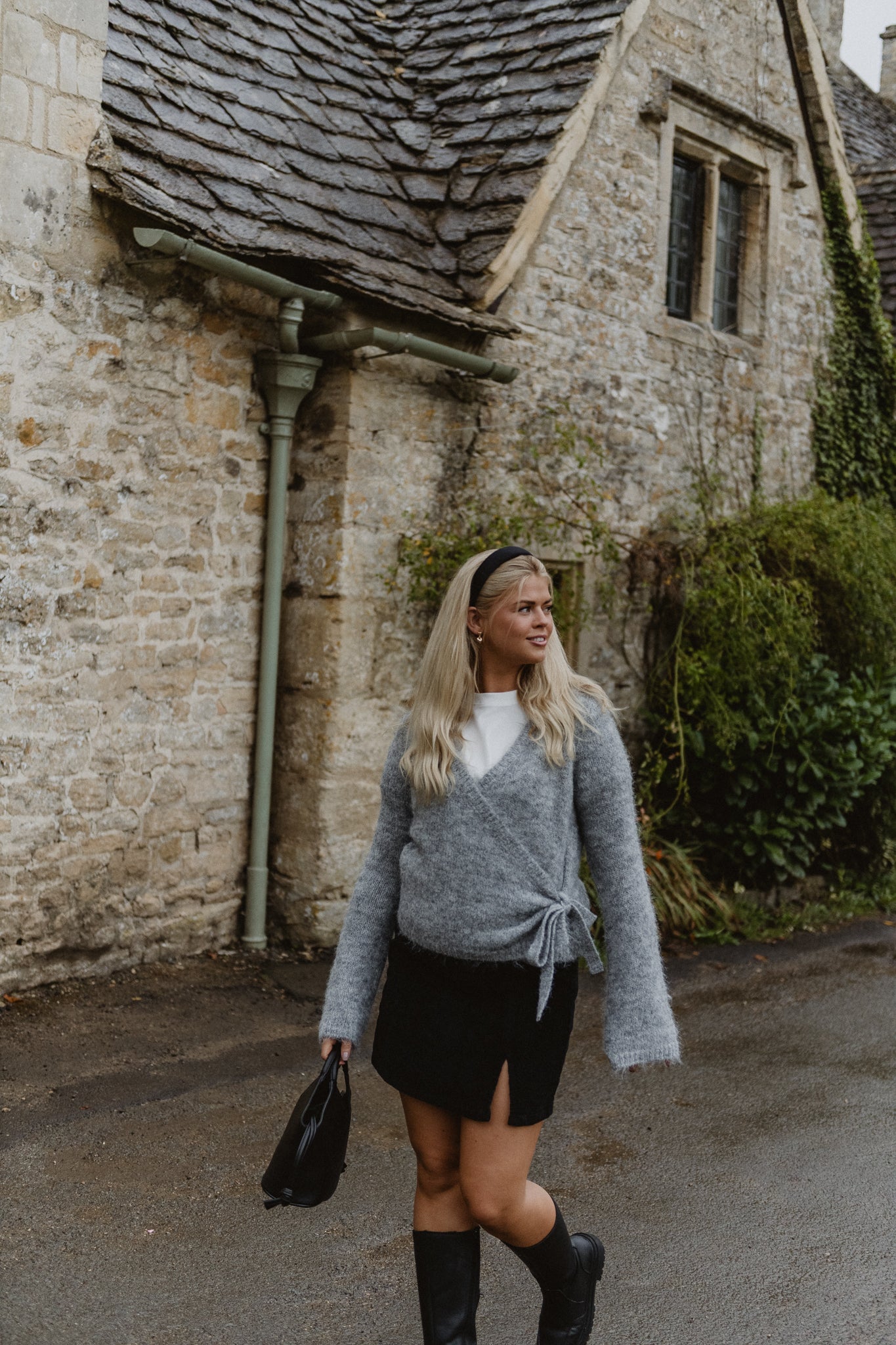 NMSUTTON Knit Cardigan - Light Grey Melange